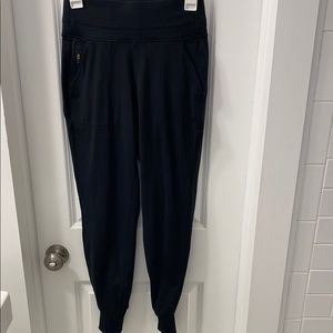 90 Degree By Reflex Black athletic joggers with tapered Legs